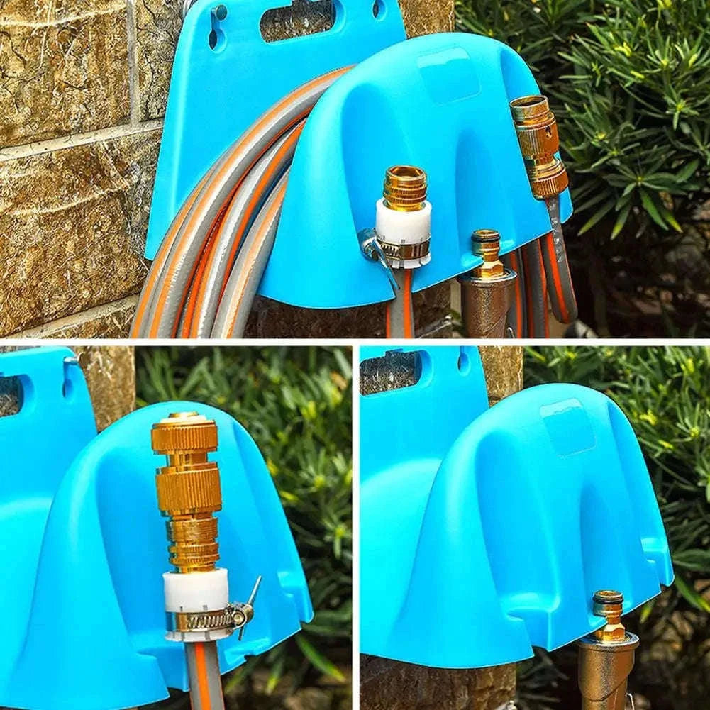 Wall Mounted Garden Hose Holder for Tidy Outdoor Storage-B