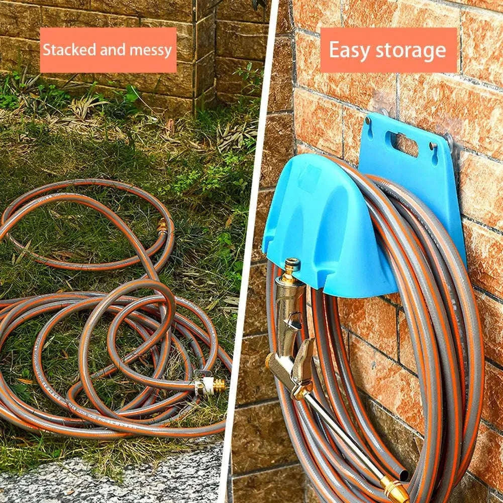Wall Mounted Garden Hose Holder for Tidy Outdoor Storage-B