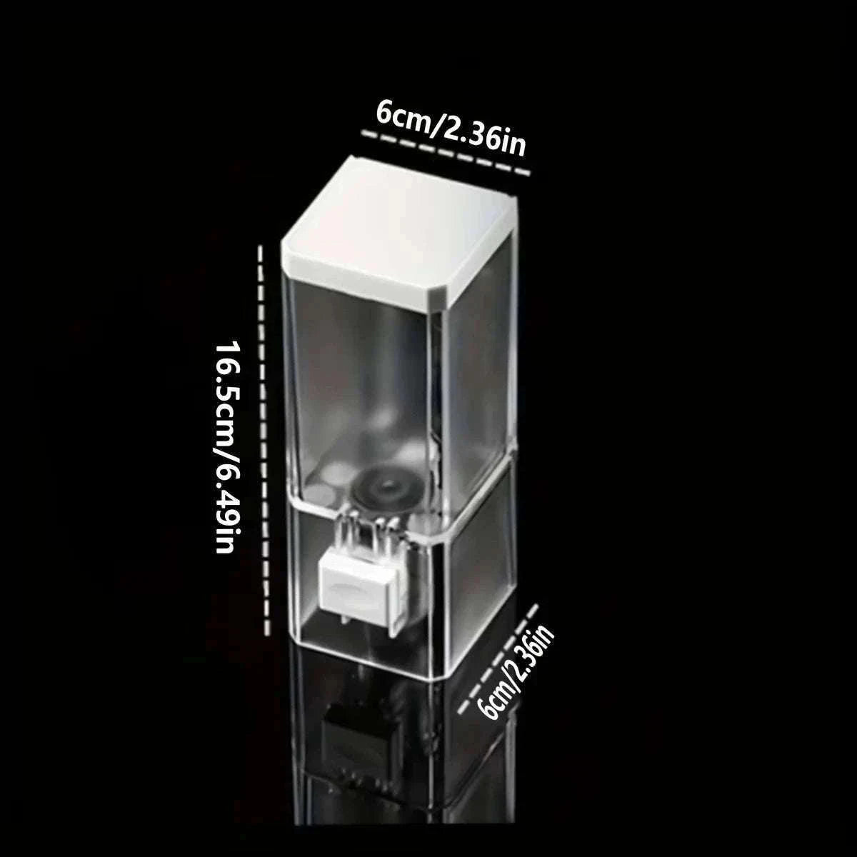Wall-Mounted Manual Soap Dispenser Transparent No-Drill Design-transparent