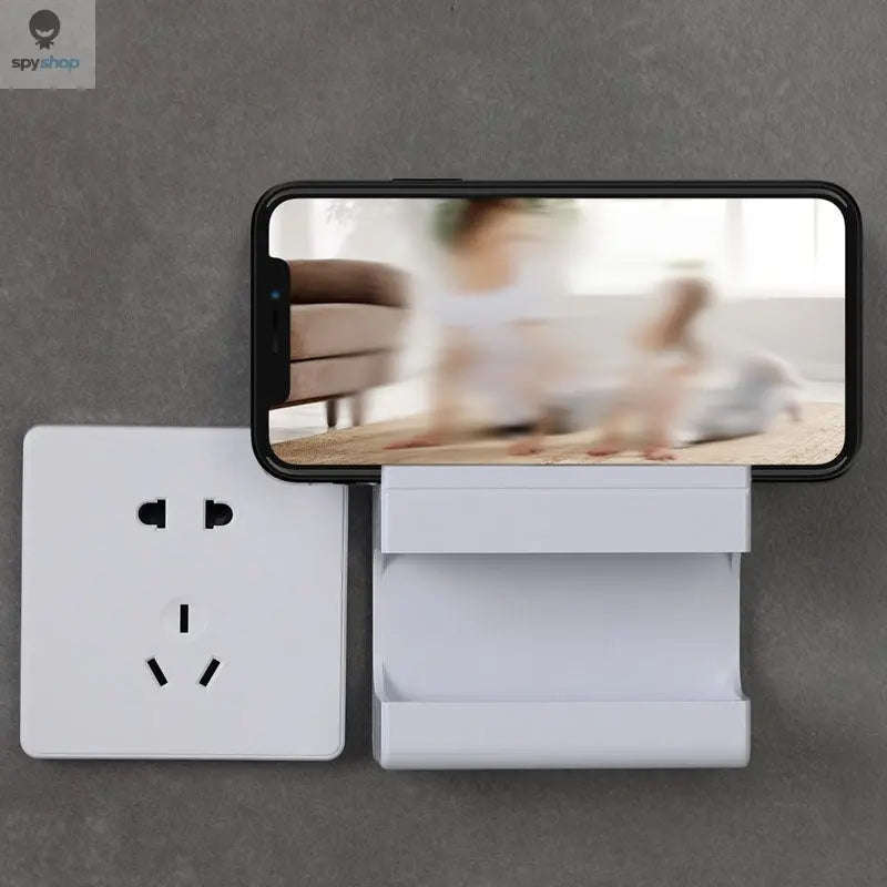Wall-Mounted Organizer for Remotes and Phones-C black
