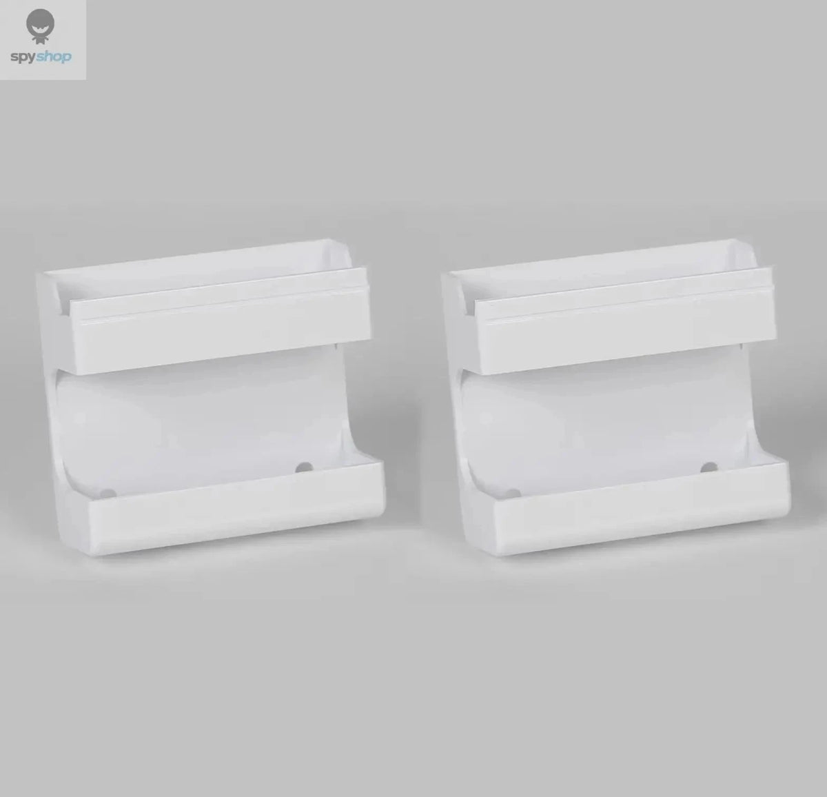Wall-Mounted Organizer for Remotes and Phones-C black