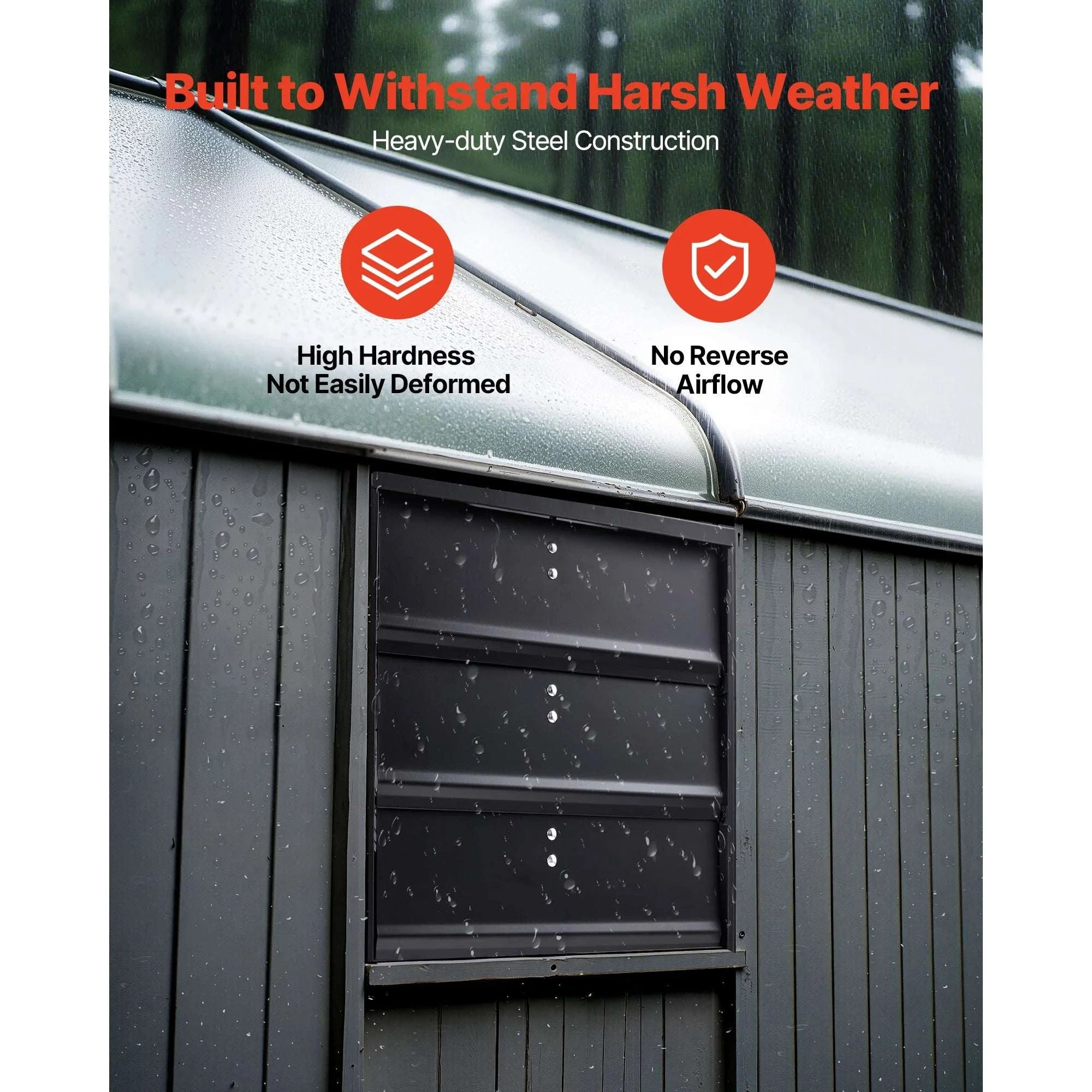 Wall Mounted Shutter Exhaust Fan with Speed Control for Attic-18inch / United States