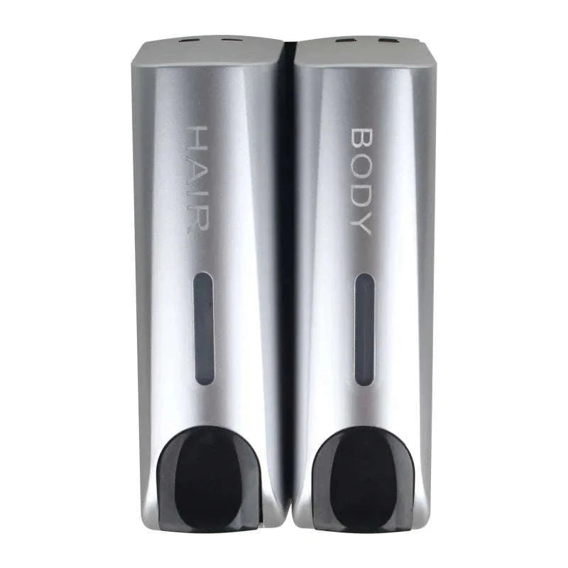 Wall-Mounted Soap Dispenser 350ml Single, Double or Triple-Siliver 3 / China Mainland
