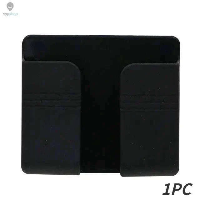 Wall Mounted Storage Box Organizer for Remotes and Phones-4PCS-Black