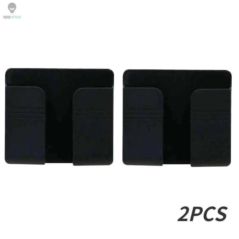 Wall Mounted Storage Box Organizer for Remotes and Phones-4PCS-Black