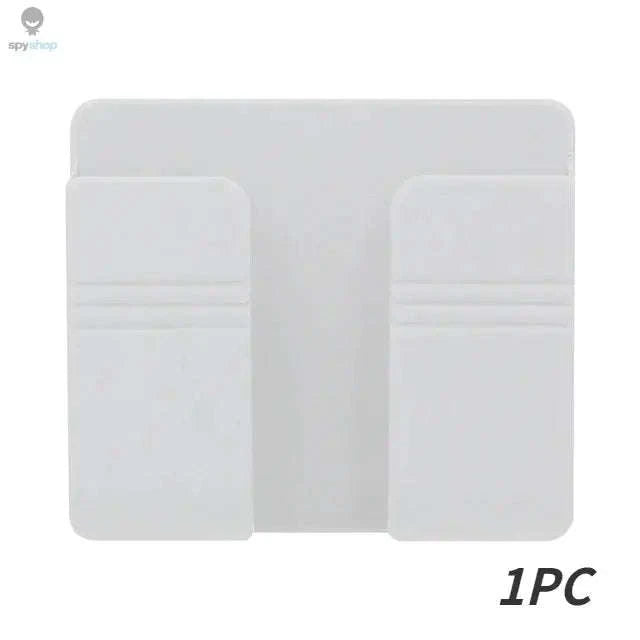 Wall Mounted Storage Box Organizer – Punch‑Free Holder for Remotes, Phones & Chargers-4PCS-Black