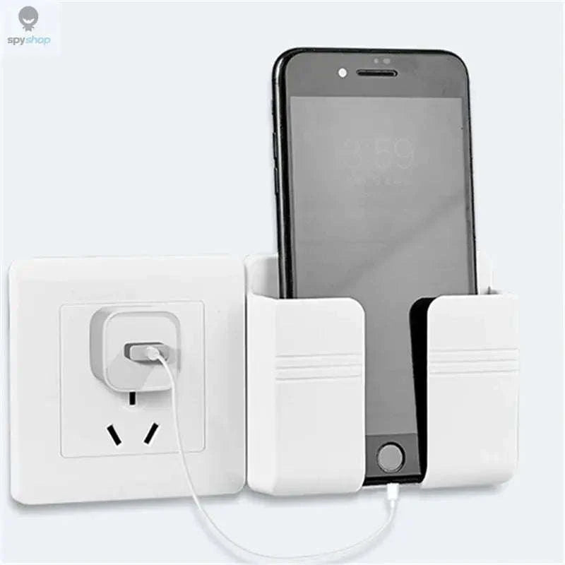 Wall Mounted Storage Box Organizer – Punch‑Free Holder for Remotes, Phones & Chargers-4PCS-Black