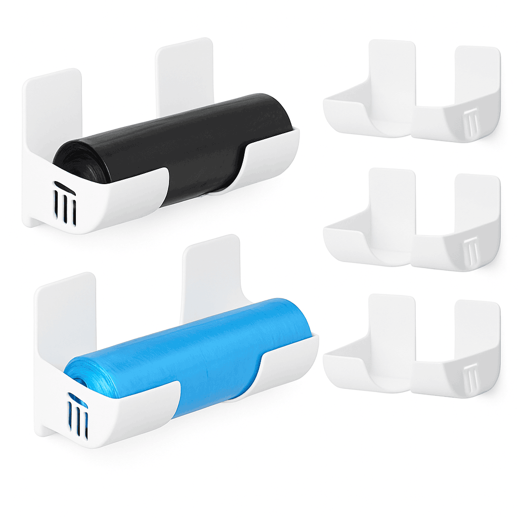 Wall Mounted Trash Bag Holder for Easy Kitchen Storage-2pcs