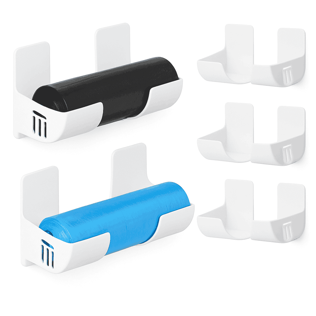 Wall Mounted Trash Bag Holder for Easy Kitchen Storage-2pcs