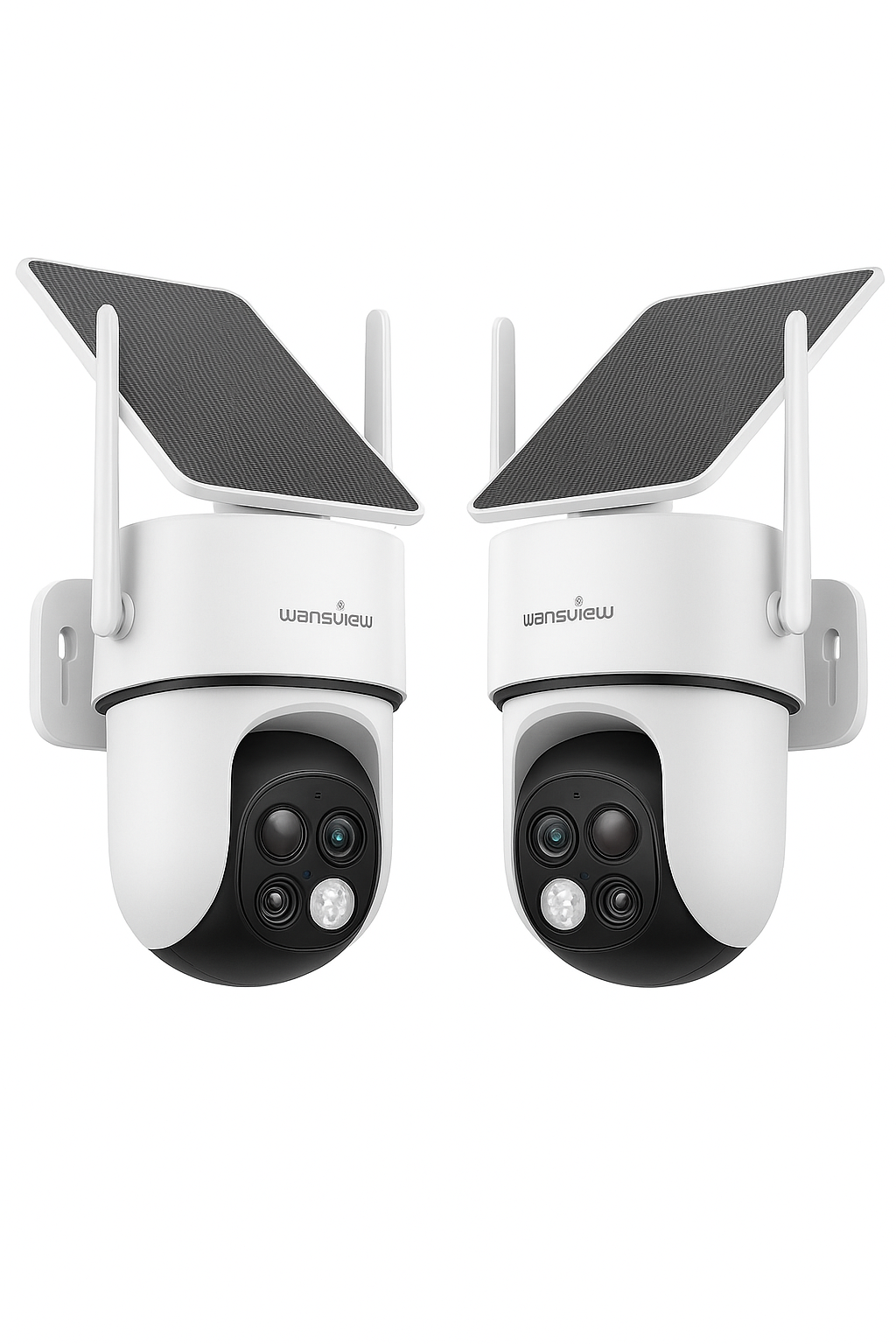 Dual Lens 2K Solar Battery Security Camera Wireless Outdoor Pan Tilt WiFi Camera