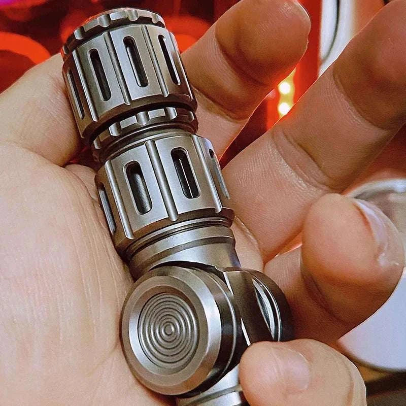War Hammer EDC Knife Pendant Fingertip Gyro Pendant-Titanium Copper