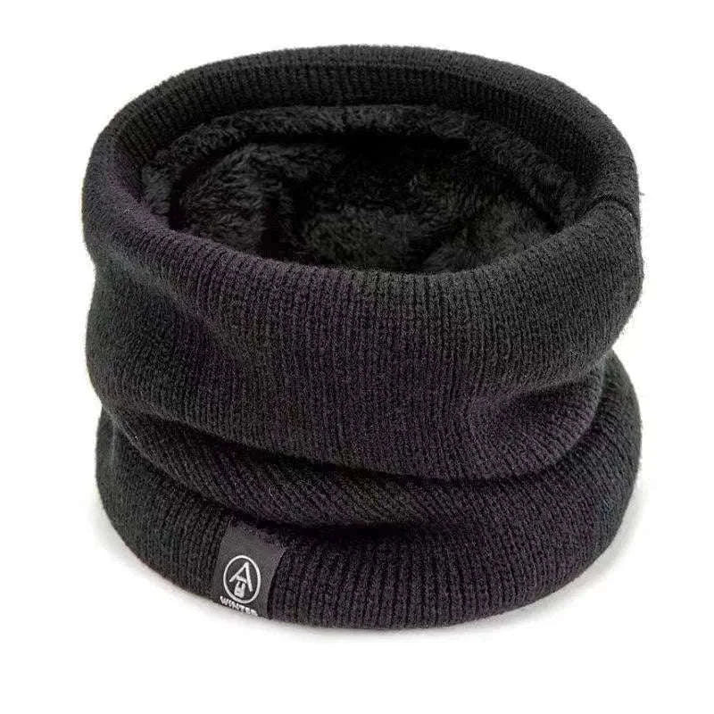 Warm Knitted Winter Neck Gaiter Scarf for Cold Weather-wine red