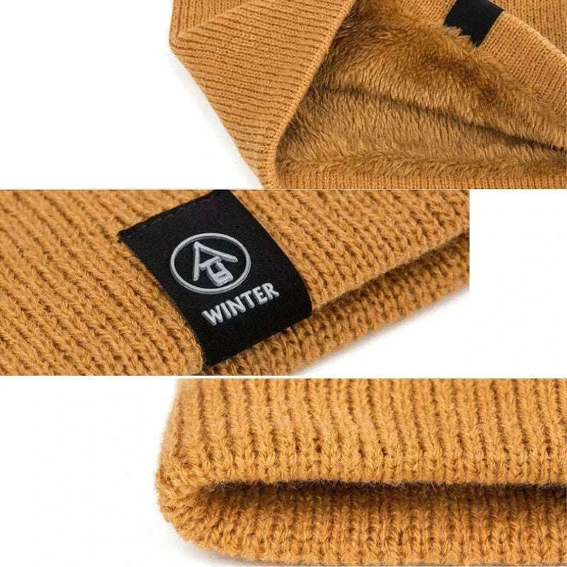 Warm Knitted Winter Neck Gaiter Scarf for Cold Weather-wine red