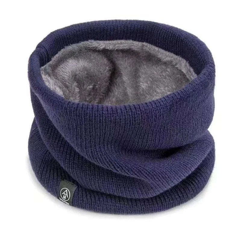 Warm Knitted Winter Neck Gaiter Scarf-wine red