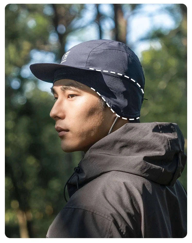 Warm Winter Earflap Hat Windproof Fleece Outdoor Ski Cap-M009-2 / One Size