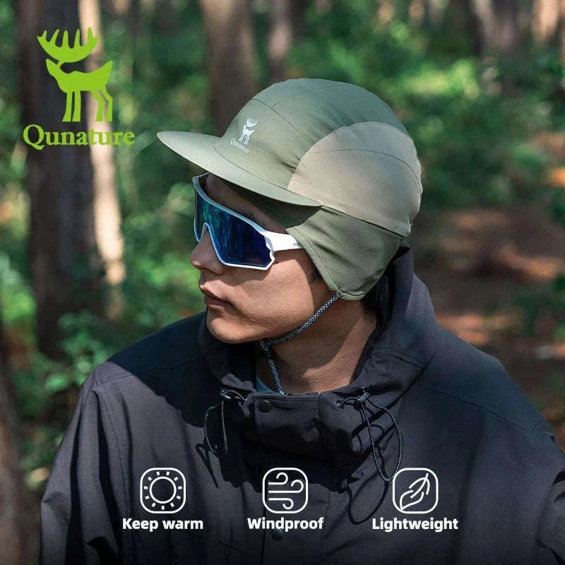 Warm Winter Earflap Hat Windproof Fleece Outdoor Ski Cap-M009-2 / One Size