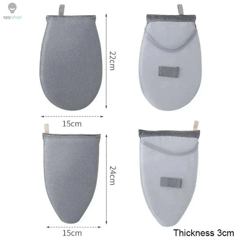 Washable Mini Ironing Board Glove for Precise Garment Pressing-Grey B