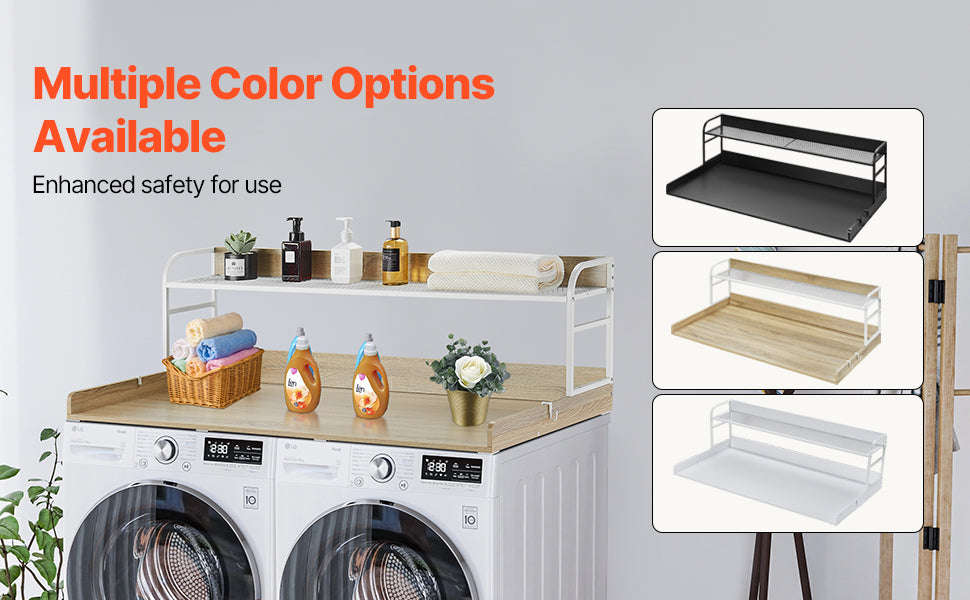 Washer Dryer Countertop with Drawer Shelf-Black Splicing Panel / france