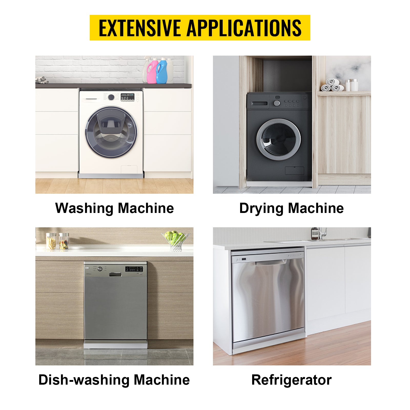 Stainless Steel Washing Machine Drain Pan with Welded Corners