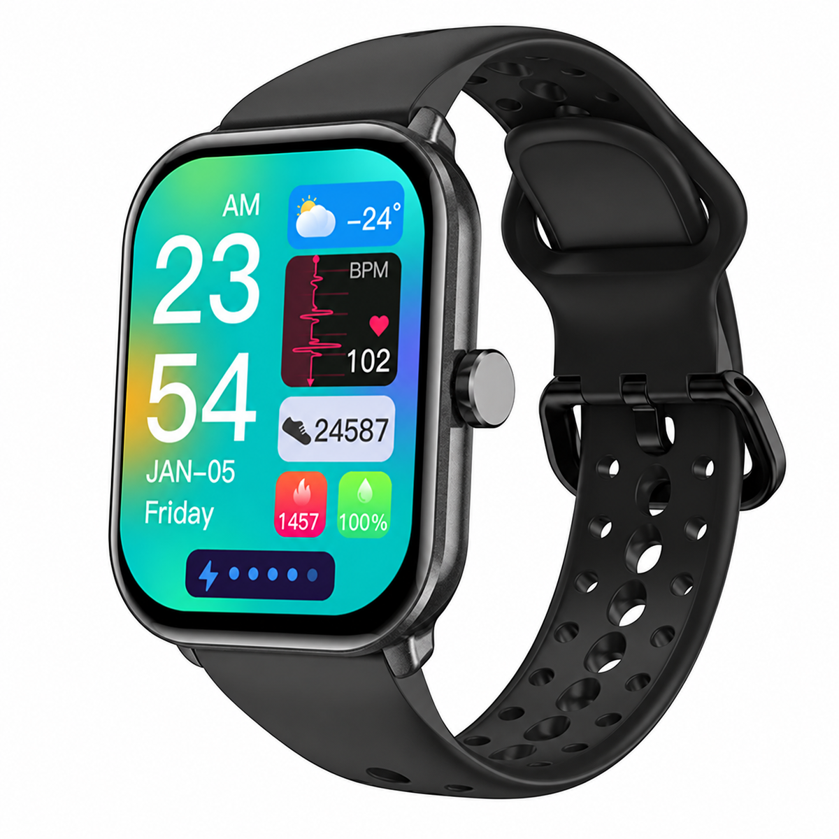 Smartwatch on white background