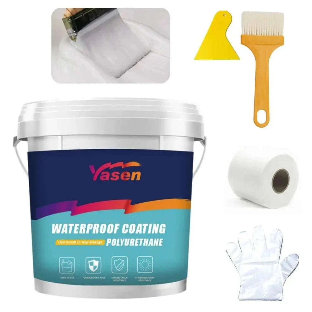 Water-Based Polyurethane Waterproof Coating for Leak Repair-Black