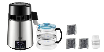 4L Home Water Distiller 1.5L/H with Touch Screen & Glass Carafe