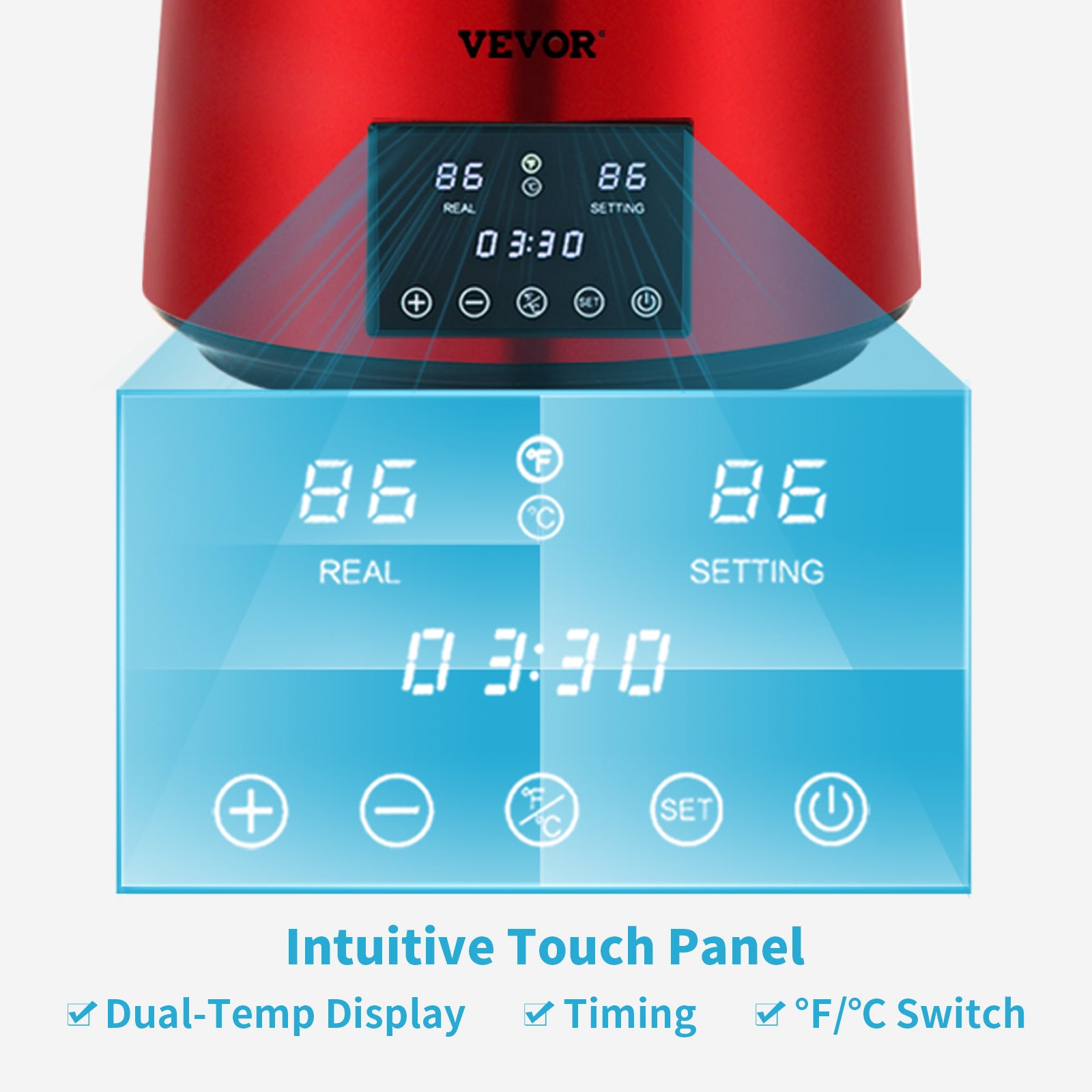 1,1 galonan veden tislaaja 750W ajastimella ja kaksoislämpötilanäytöllä