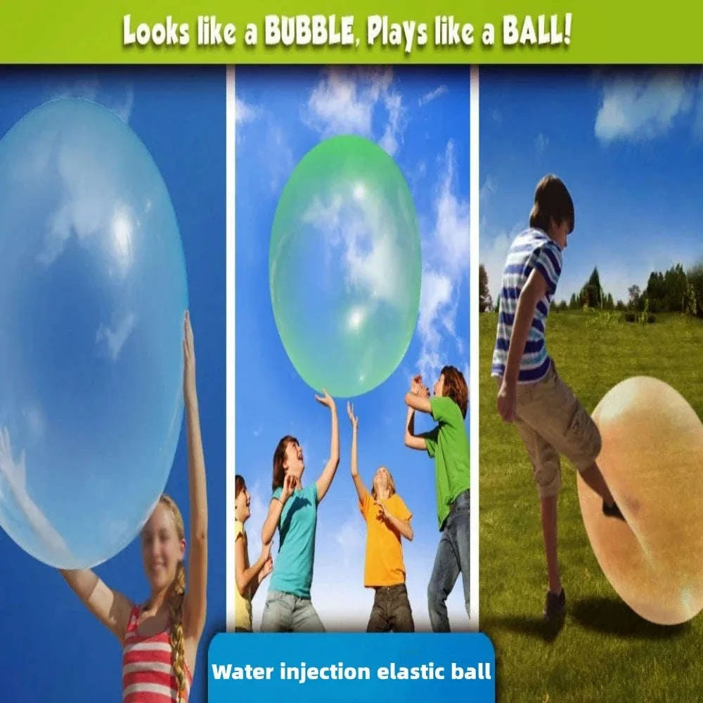 Water-Filled Bouncy Balloon Toy-Yellow / XS 40cm