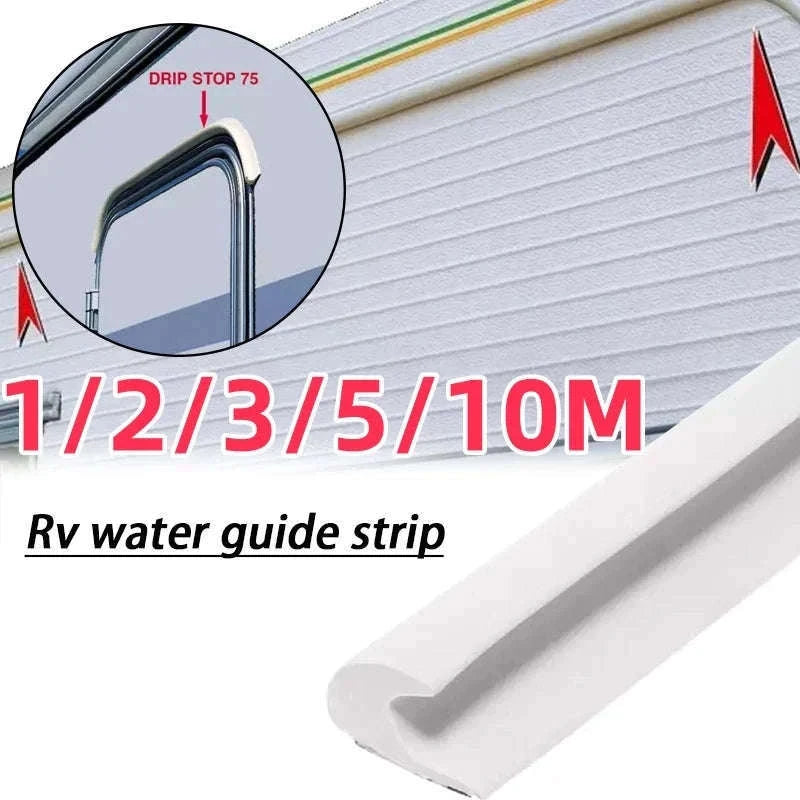 Water Guide Strip Drip Stop for Caravan, Motorhome, Camper, Van, Car, RV-as pic