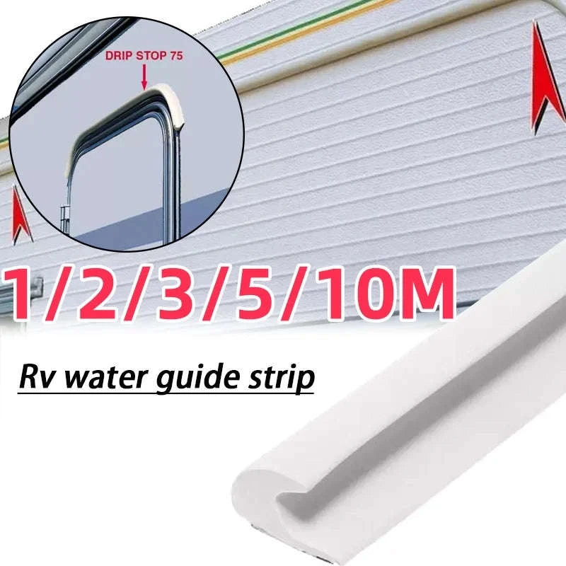 Water Guide Strip Drip Stop for Caravan, Motorhome, Camper, Van, Car, RV-as pic