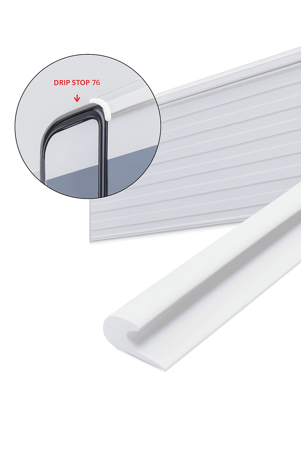 Water Guide Strip Drip Stop for Caravan, Motorhome, Camper, Van, Car, RV-as pic