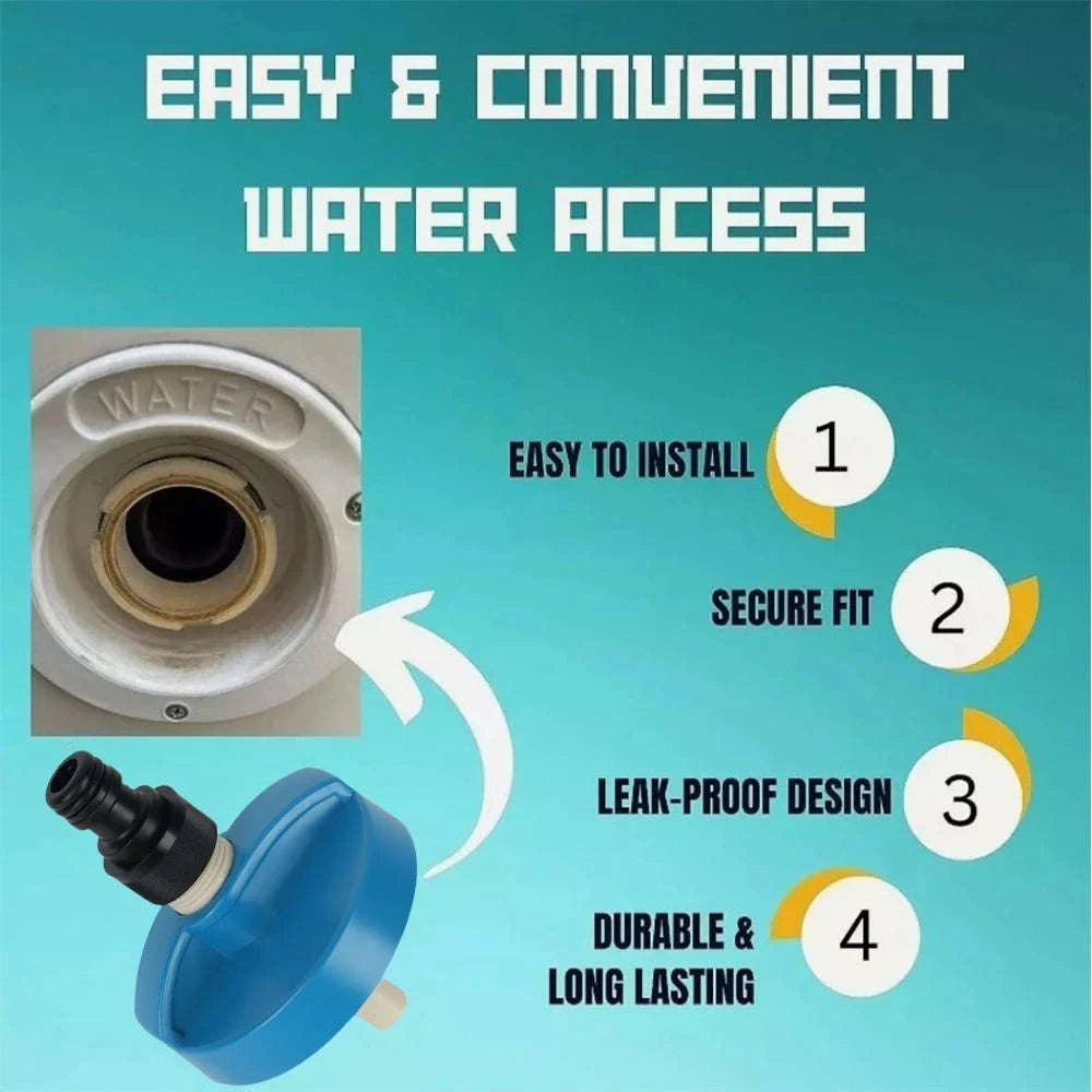 Water Inlet Filler Cap Quick Hose Connector-as shown / Germany