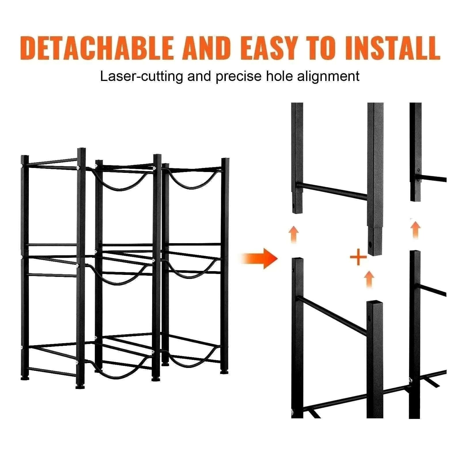 Water Jug Holder Stand 3-5 Tier Rack for 6 Bottles Storage-Silver 4layer 2 8 / United States