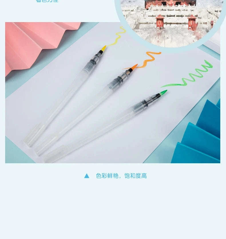 Watercolor Paint Set with Water Brush Pens-GPT10502-18 Colors