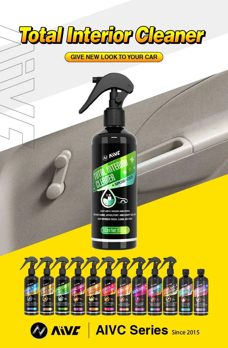 Waterless Car Interior Cleaner for Fabric, Leather & Dashboard-300ml