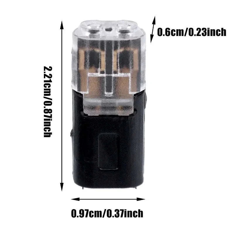 Waterproof 2-Pin Automotive Electrical Connector Plug-10pcs