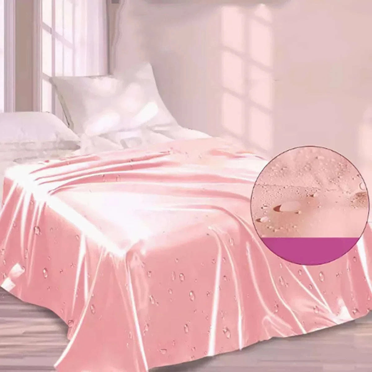 Waterproof Adult Bed Sheets for Confident, Mess‑Free Play-2.0X2.2 Pink