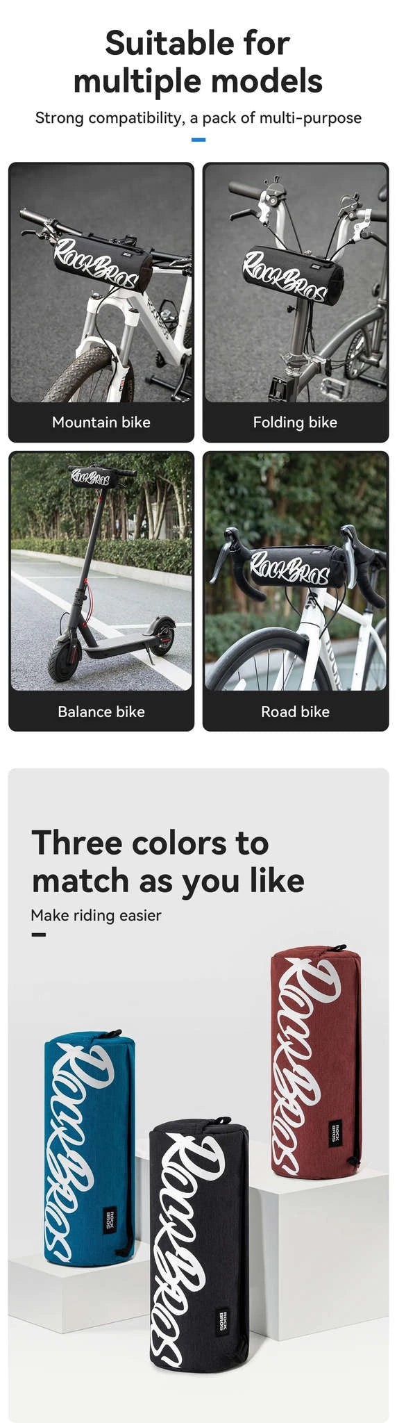 Waterproof Bicycle Cylinder Pannier Bag Adjustable Bike Storage Pack-2L G005-1 / 3.6L