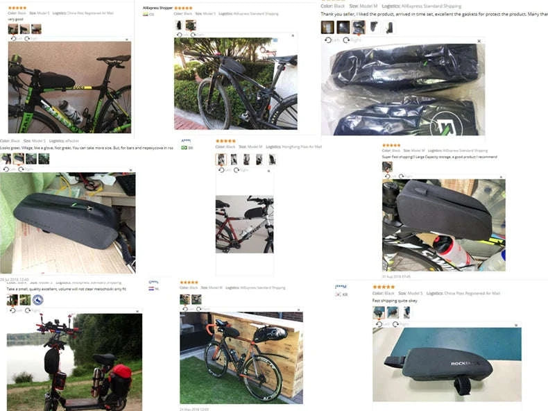 Waterproof Bicycle Frame Bag 1–1.6L Top Tube Storage-AS-019 1L / Other