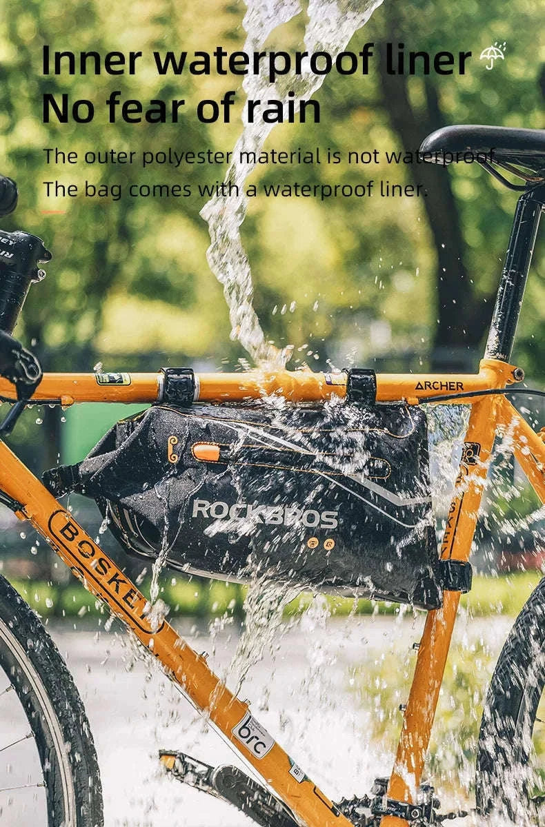 Waterproof Bicycle Frame Bag for MTB & Road Bikes Nylon Storage-30120016001 / about 3.5L