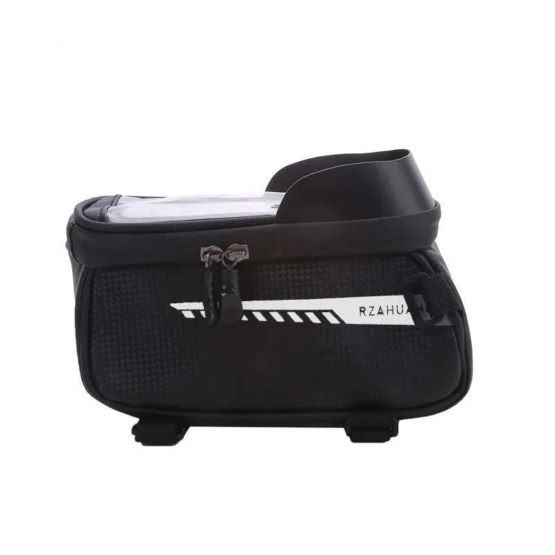 Waterproof Bicycle Phone Bag with Touchscreen Front Tube Mount-Red  Style B