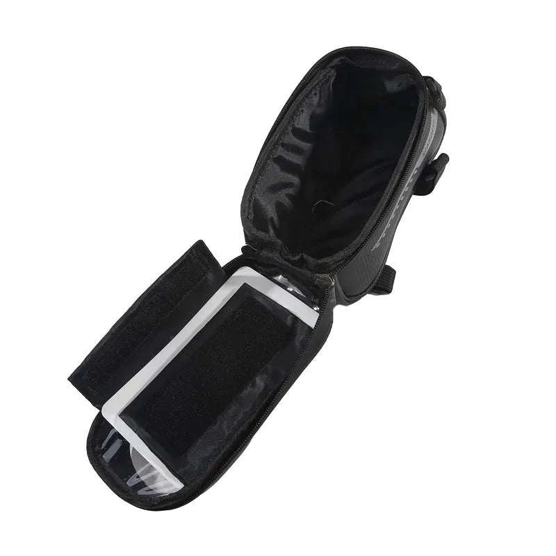 Waterproof Bicycle Phone Bag with Touchscreen Front Tube Mount-Red  Style B