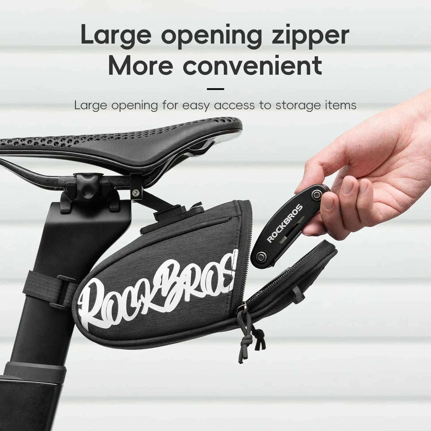 Waterproof Bicycle Saddle Bag for Seatpost Storage – Road & MTB-0.8L Blue