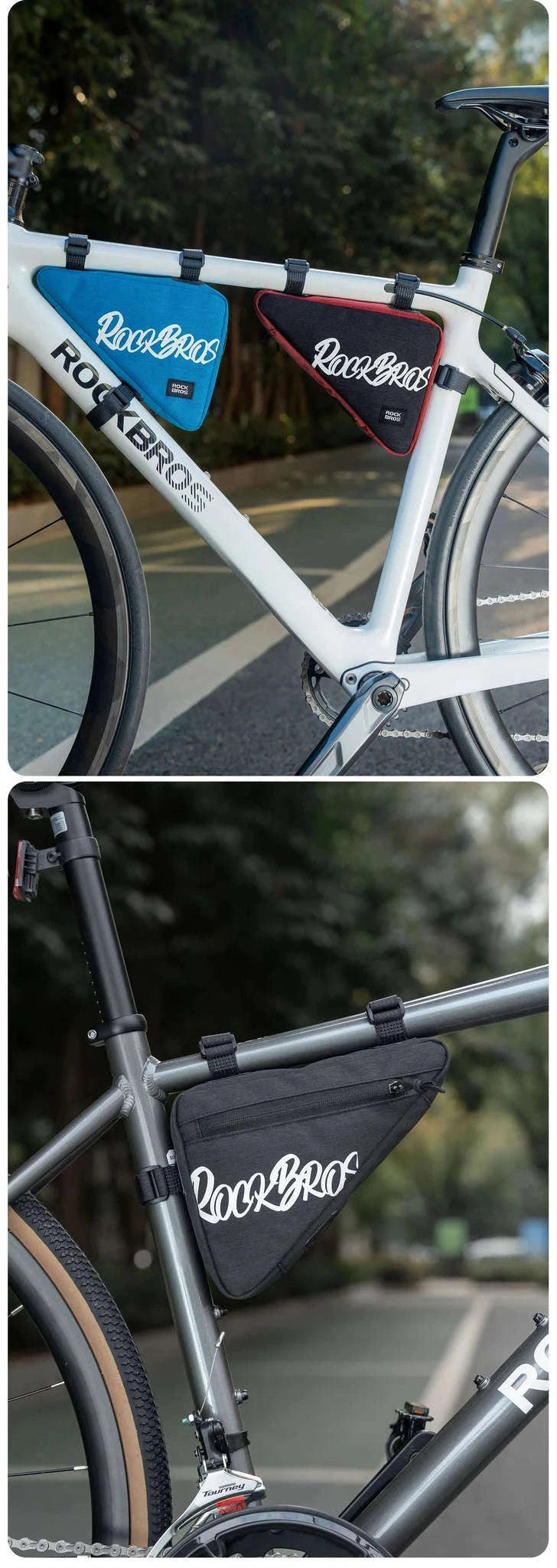 Waterproof Bicycle Top Tube Bag for Cycling Essentials-1.4L G002-3 / 0.8L