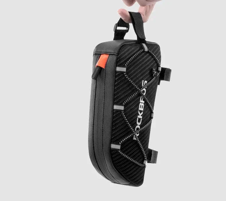 Waterproof Bike Frame Bag 1L Ultralight Front Tube Storage-039BK  1L