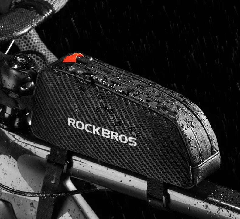 Waterproof Bike Frame Bag 1L Ultralight Front Tube Storage-039BK  1L