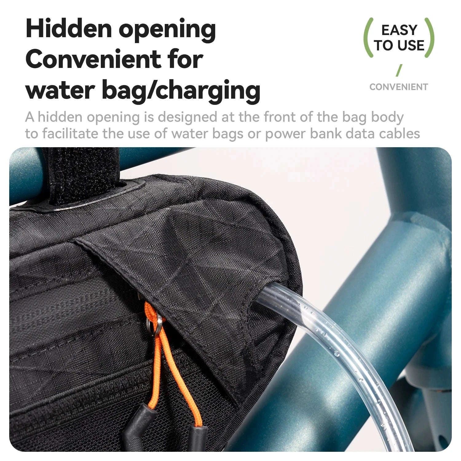 Waterproof Bike Frame Bag Large Capacity Cycling Storage Pack-30180027-KQ-5.0L