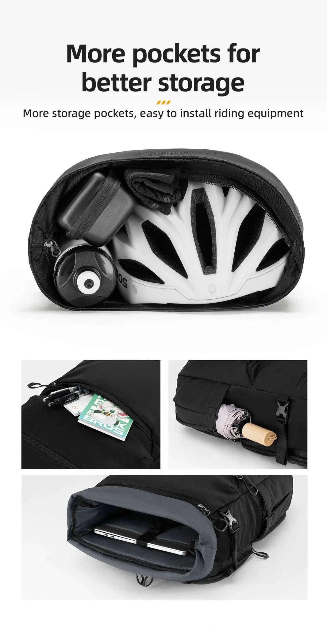 Waterproof Bike Pannier Bag 11–16L Double Side Rack Storage-30140102002