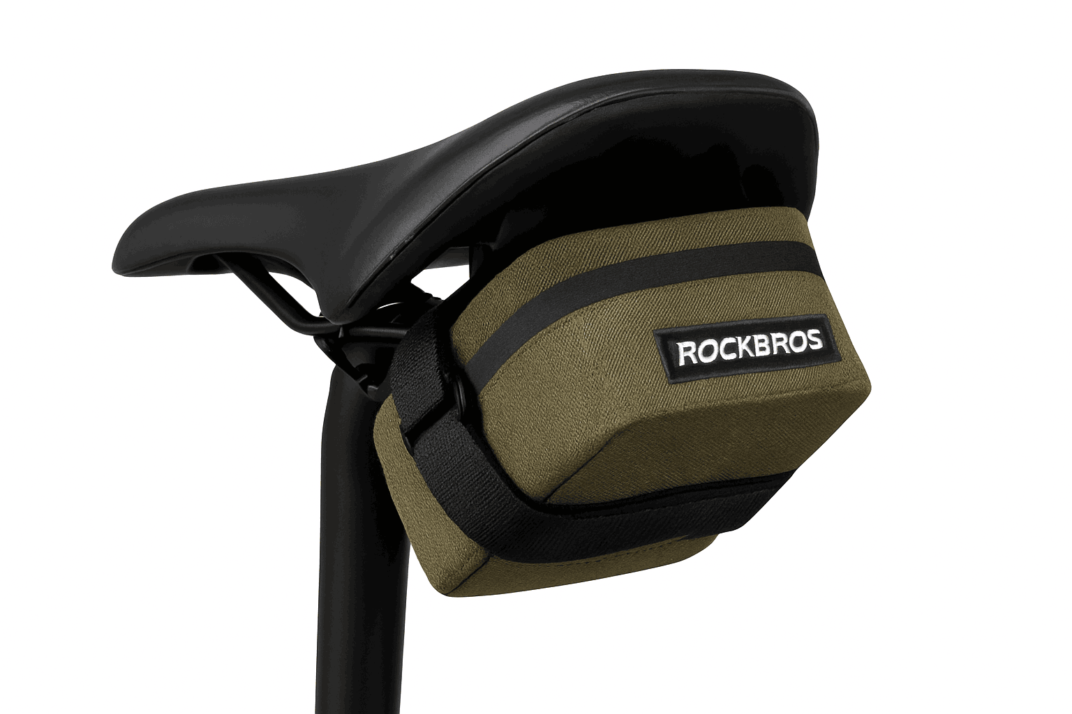Waterproof Bike Saddle Bag 0.4L Lightweight MTB Road Tail Bag-AS-137 Khaki / About 0.4L