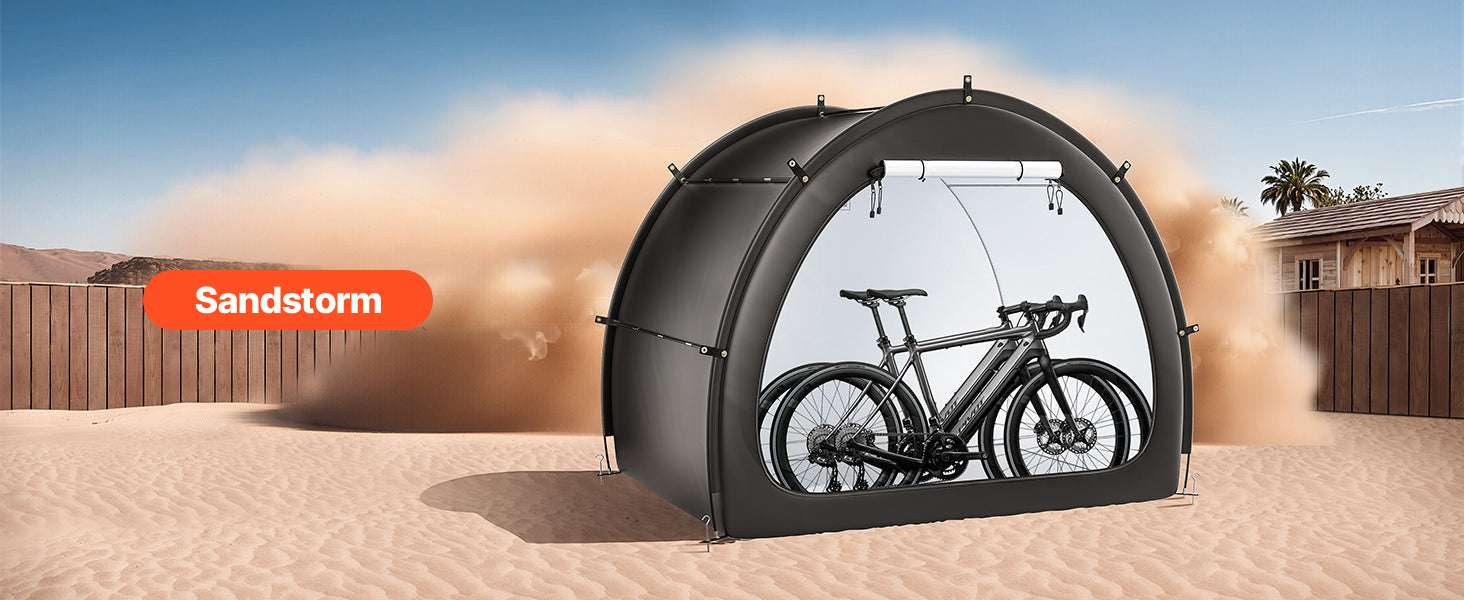 Waterproof Bike Storage Tent with Vent Window and Fiberglass Frame-Single Side Opening / United States